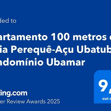 Apartamento 100 metros da praia Perequê-Açu Ubatuba Condomínio Ubamar-3